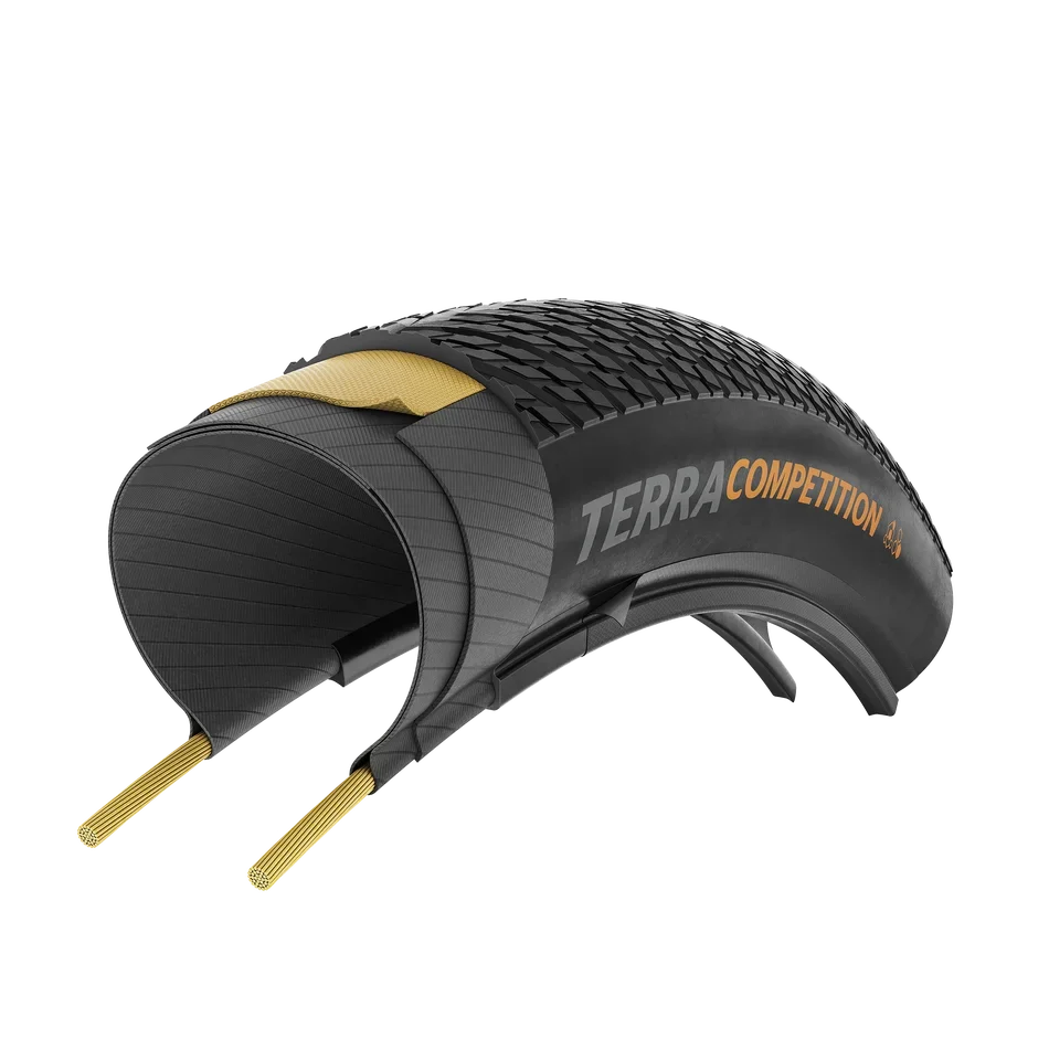 CONTINENTAL TERRA COMPETITION TRAIL GRIP 700x35c Tubeless Ready Sort dæk