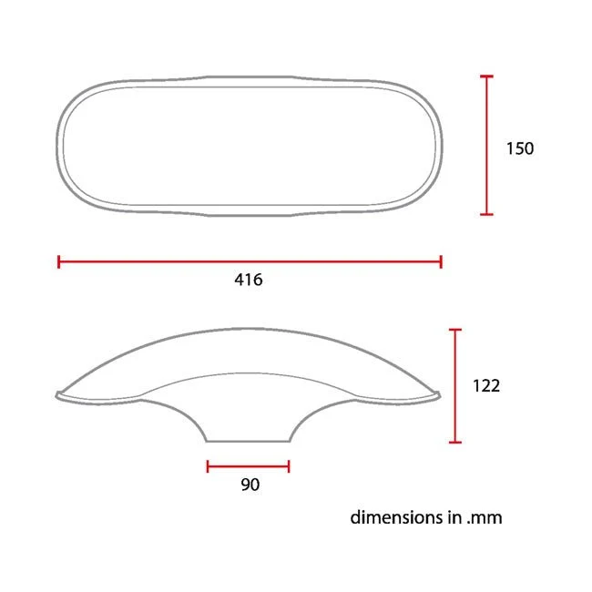 C-Racer 17/18" Universal forskærm No4 L