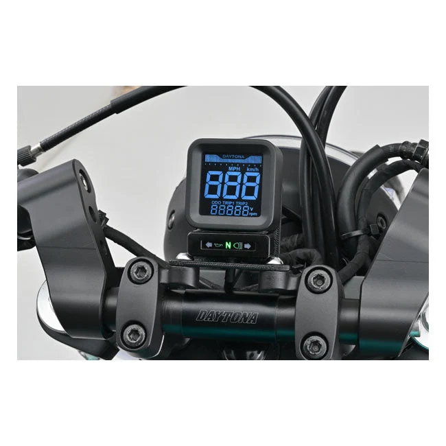 Daytona Cube digitalt speedometer/omdrejningstæller til motorcykel