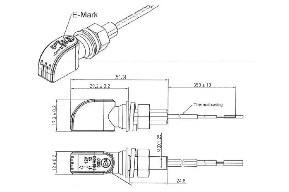 Daytona D-Light Mini 1 LED motorcykelblinklys