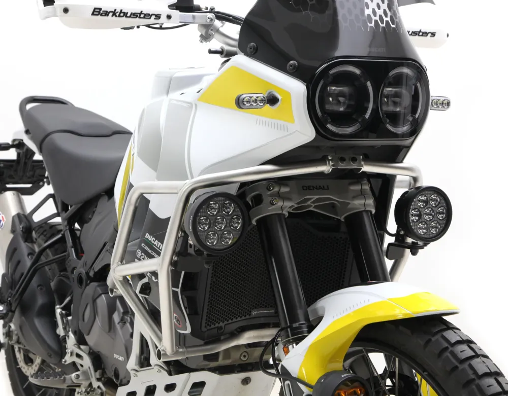 Kørelysfæste - OEM Crashbar adapter - Ducati DesertX DENALI Electronics