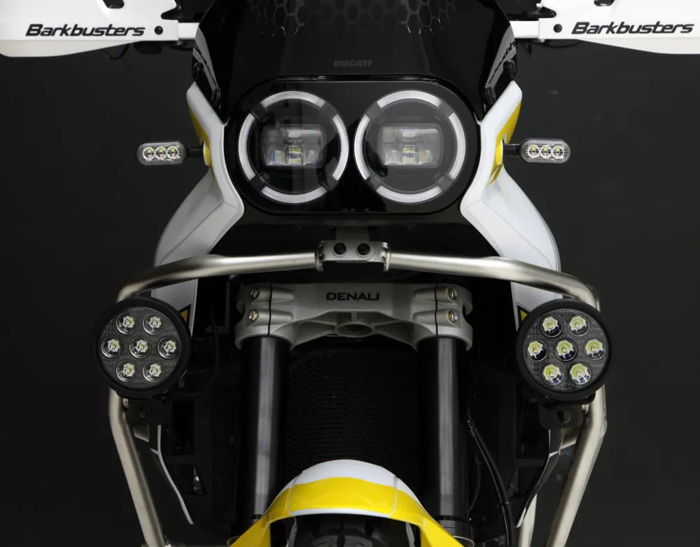 Kørelysfæste - OEM Crashbar adapter - Ducati DesertX DENALI Electronics