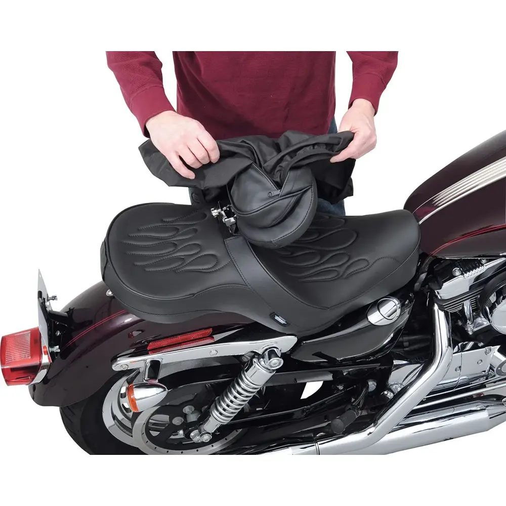 Drag Specialties EZ Glide II konvertibelt regnslag til motorcykelryglæn