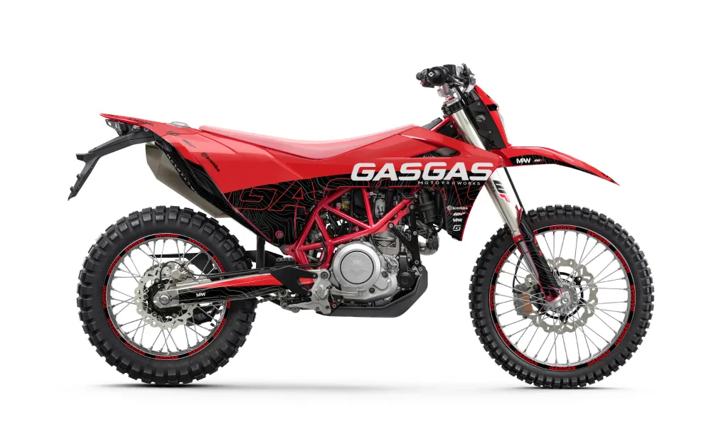 GASGAS ES 700 DEKOR - "Motograph" (Rød/Sort)