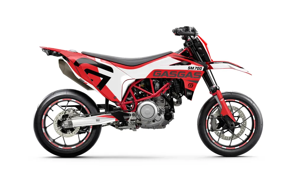 GASGAS SM 700 DEKOR - "Torque" (Hvid/Rød)