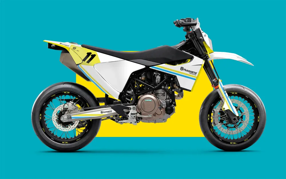 Husqvarna 701 DEKOR - "Duoline" (Hvid)
