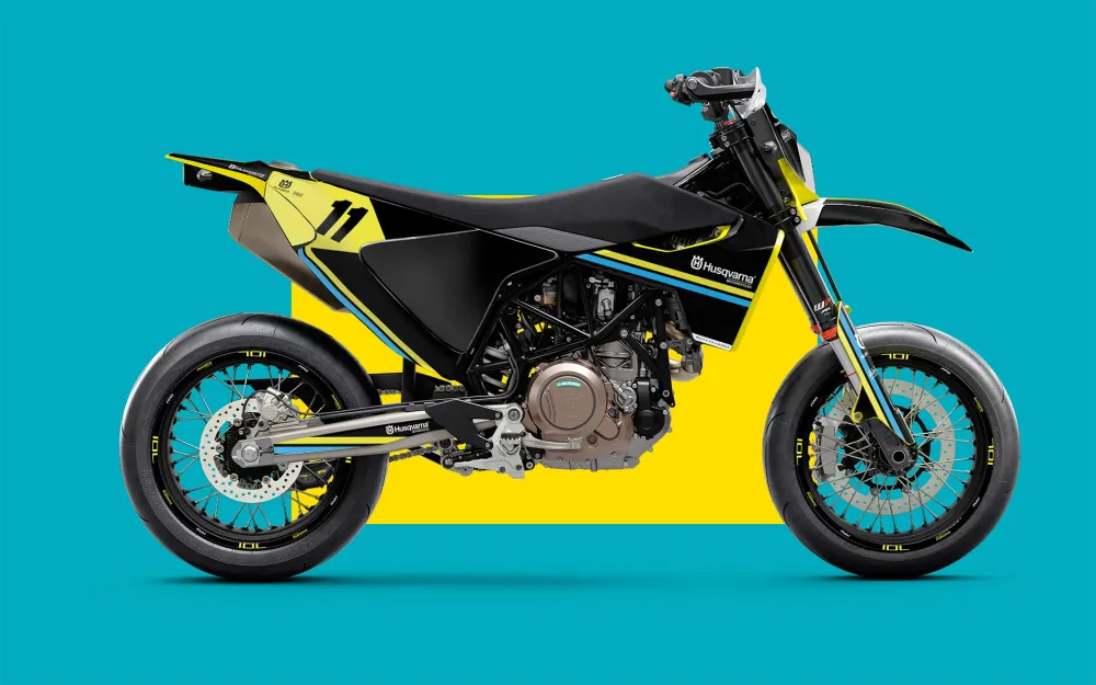 Husqvarna 701 DEKOR - "Duoline" (Sort)