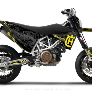 Husqvarna 701 DEKOR - "FACTOR" (Marpatcamo/gul)
