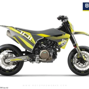 Husqvarna 701 DEKOR - "Featherlight" (Grå/Gul)