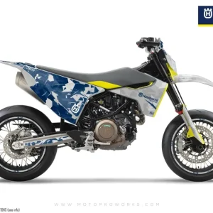 Husqvarna 701 DEKOR - "Flake" (Grey/Blue)