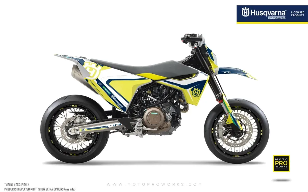 Husqvarna 701 DEKOR - "Kicker" (Gul)