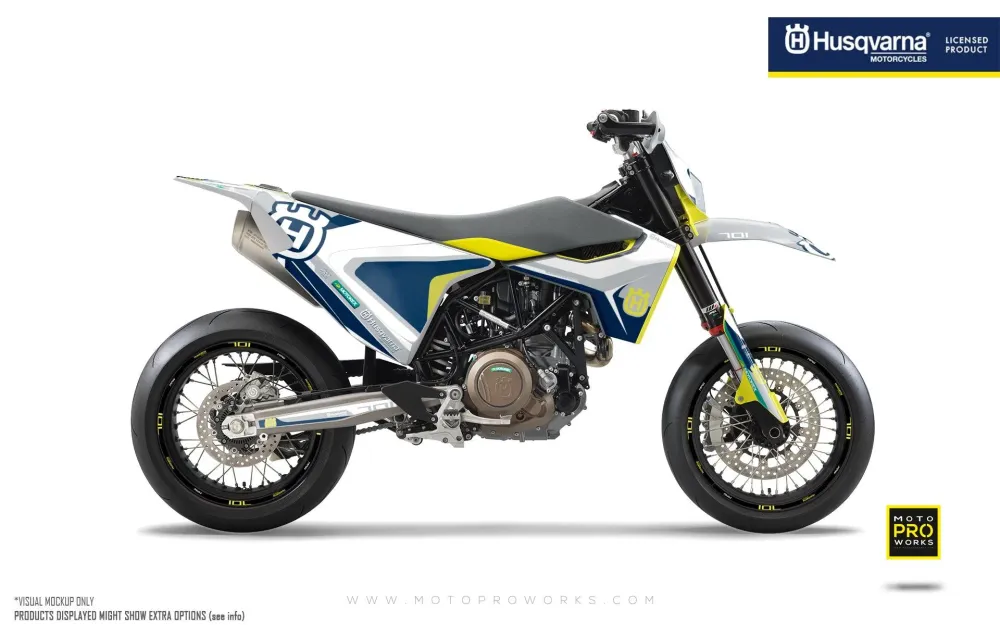 Husqvarna 701 DEKOR - "Kicker" (Hvid)