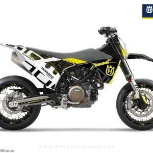 Husqvarna 701 DEKOR - "Monarch" (Gul/Mønster)