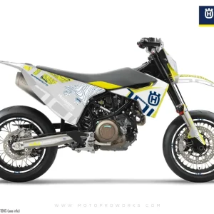 Husqvarna 701 DEKOR - "Monarch" (Hvid/Mønster)