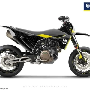 Husqvarna 701 DEKOR - "Topography" (Hvid/Sort)