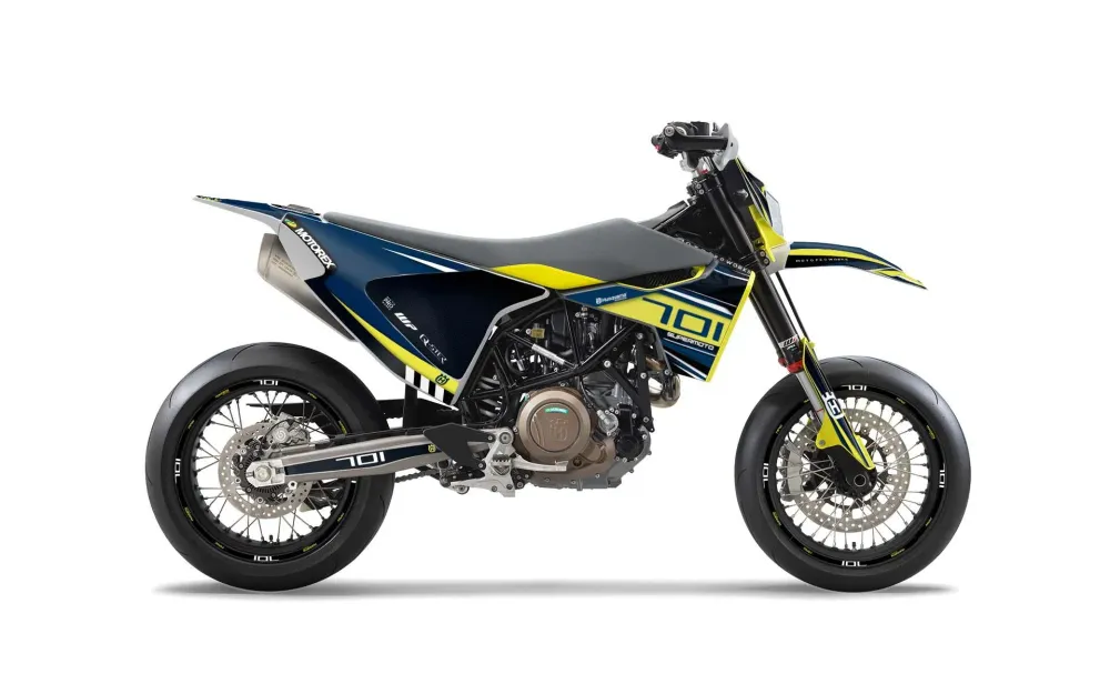 Husqvarna 701 DEKOR - "Vortex" (Blue/Yellow)