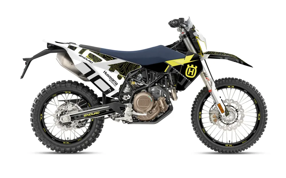 Husqvarna 701 Enduro 2026 DEKOR - "Monarch" (Gul/Mønster)