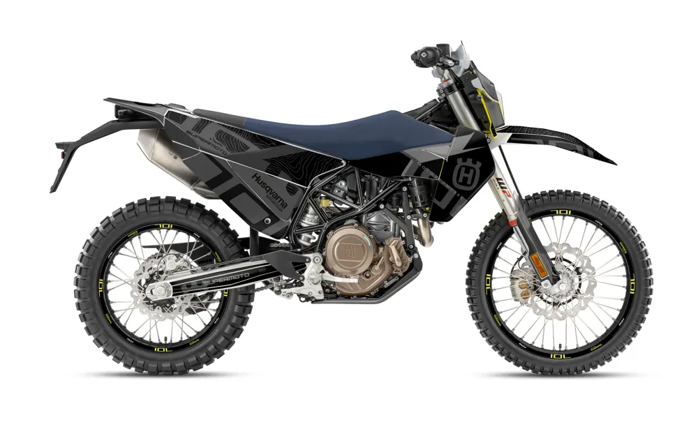 Husqvarna 701 Enduro 2026 DEKOR - "Monarch" (Sort/Mønster)