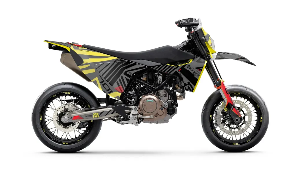 Husqvarna 701 Enduro DEKOR - "Edgerunner" (Gul/Rød)