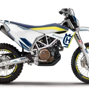 Husqvarna 701 Enduro Dekor - "FACTOR" (Hvid/blå)