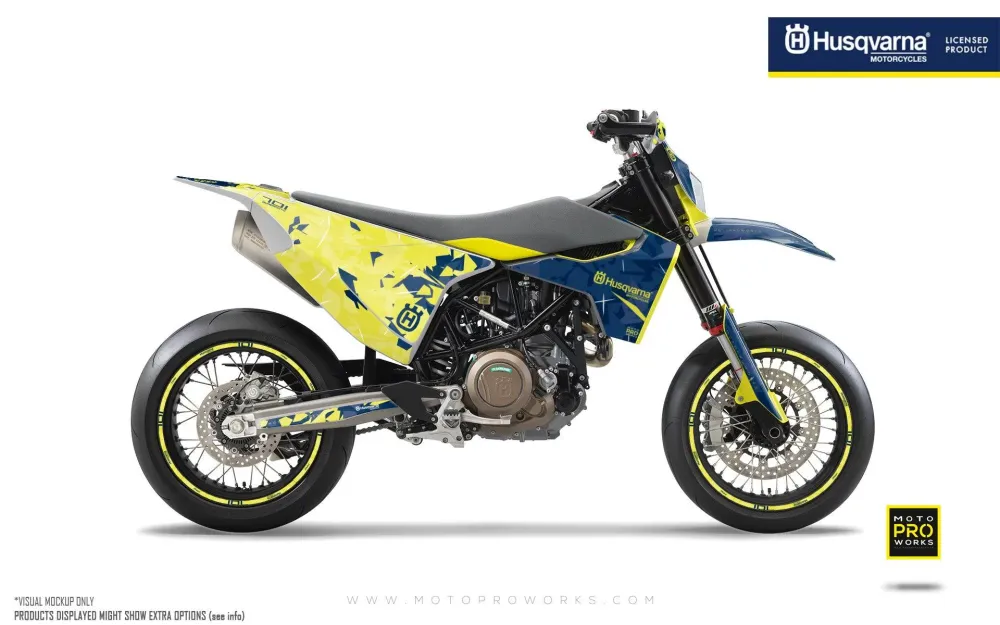 Husqvarna 701 Enduro Dekor - "Flake" (Yellow/Blue)