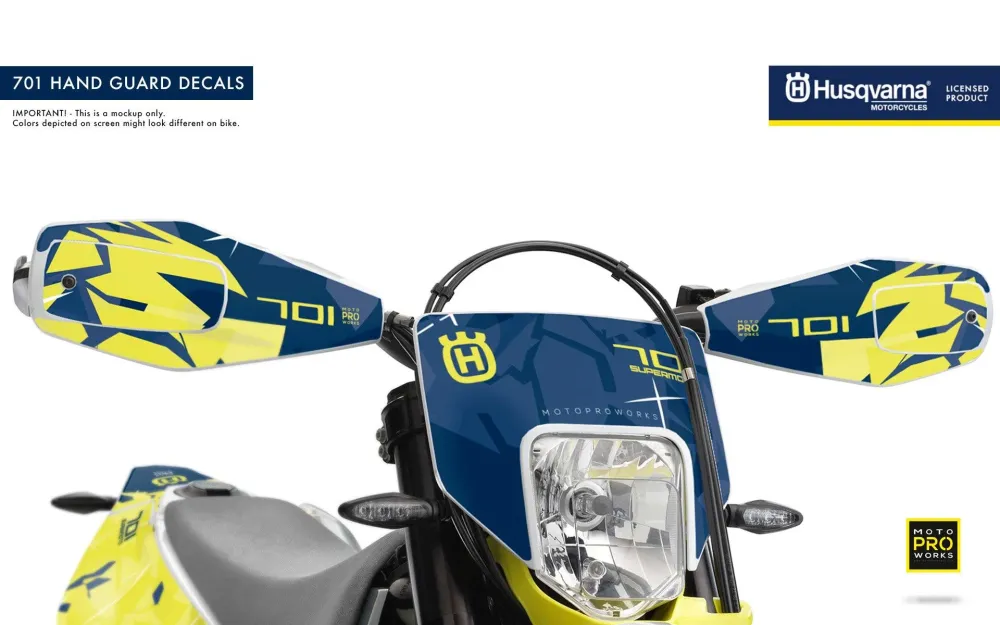 Husqvarna 701 Enduro Dekor - "Flake" (Yellow/Blue)