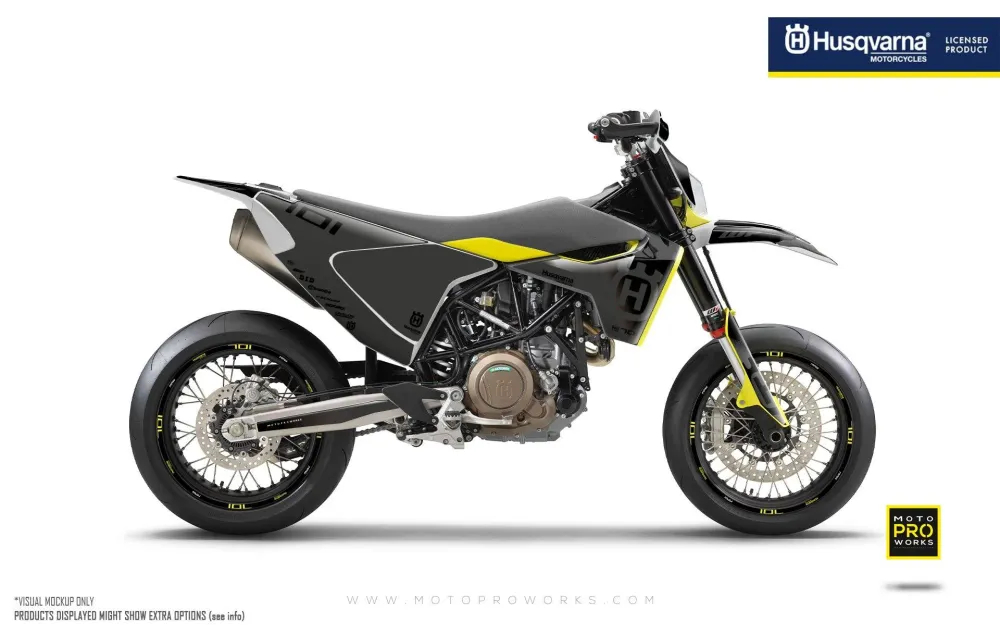Husqvarna 701 Enduro Dekor - "Ghost" (Grå/Sort)