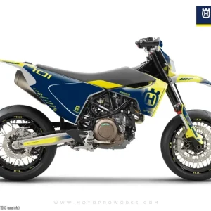 Husqvarna 701 Enduro Dekor - "Ghost" (Gul/Blå)