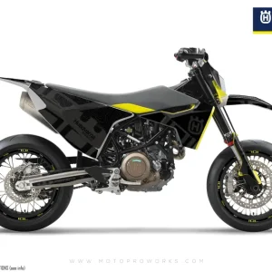 Husqvarna 701 Enduro Dekor - "Monarch" (Sort/Mønster)