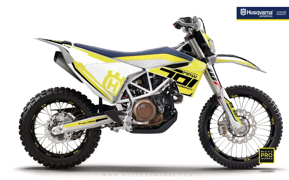 Husqvarna 701 Enduro Dekor - "SEVENOHONE" (Gul)