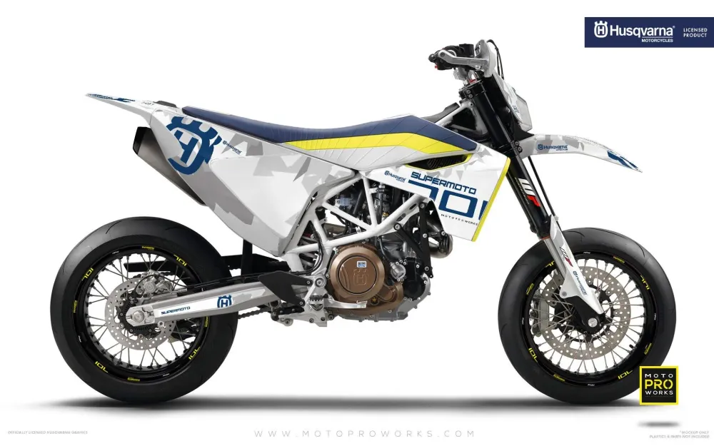 Husqvarna 701 Enduro Dekor - "SPARK" (Hvid)