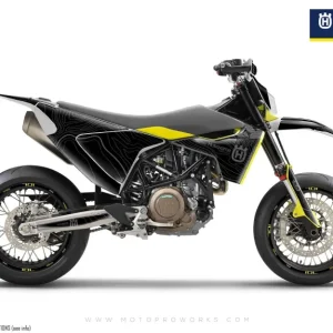 Husqvarna 701 Enduro Dekor - "Topography" (Sort)