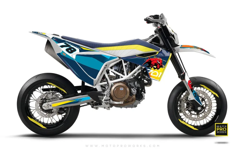 Husqvarna 701 Enduro Dekor - "TORO" (blå)