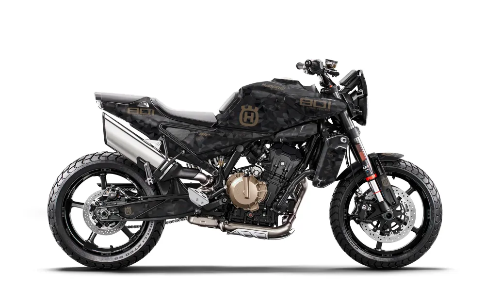 Husqvarna 801 Svartpilen DEKOR - "Polyatomic" (Sort)
