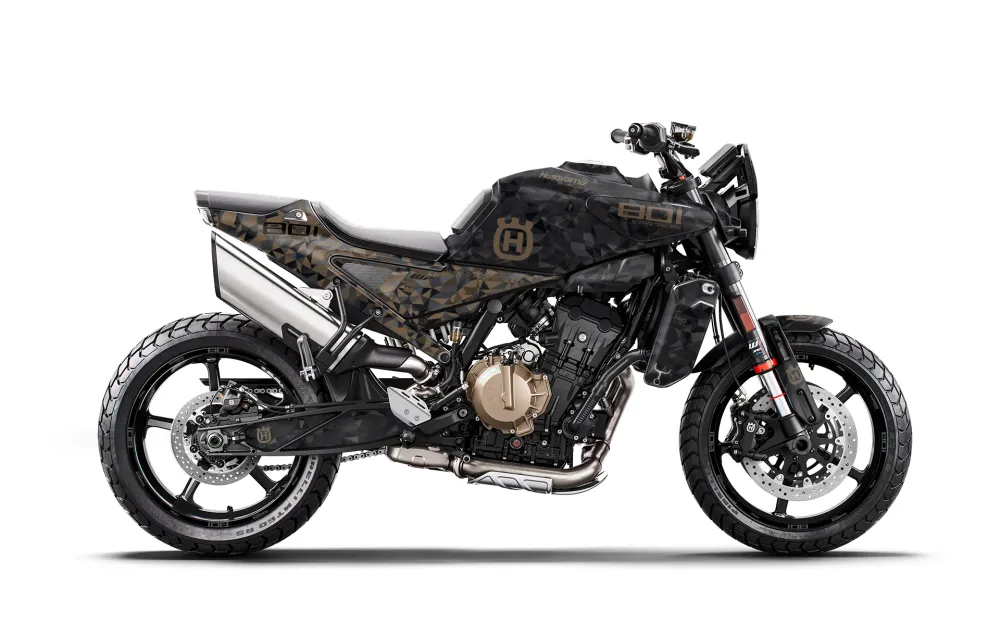 Husqvarna 801 Svartpilen DEKOR - "Polyatomic" (Storm)