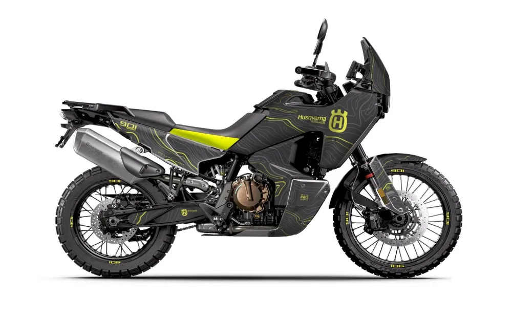 HUSQVARNA Norden 901 DEKOR - "Topography" (Grå/Gul)