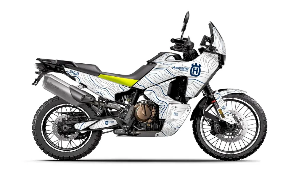 HUSQVARNA Norden 901 DEKOR - "Topography" (Hvid/Blå)