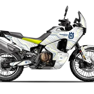 HUSQVARNA Norden 901 DEKOR - "Topography" (Hvid/Blå/Gul)