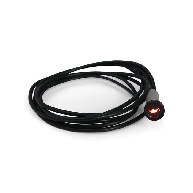 3/8" (9,5 mm) indikatorlampe rød med symbol