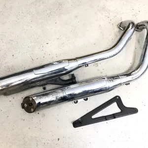 Kawasaki VN 800 VN800A [1996] - Udstødningssystem udstødnings lydpotte manifold udstødningsrør komplet med holder