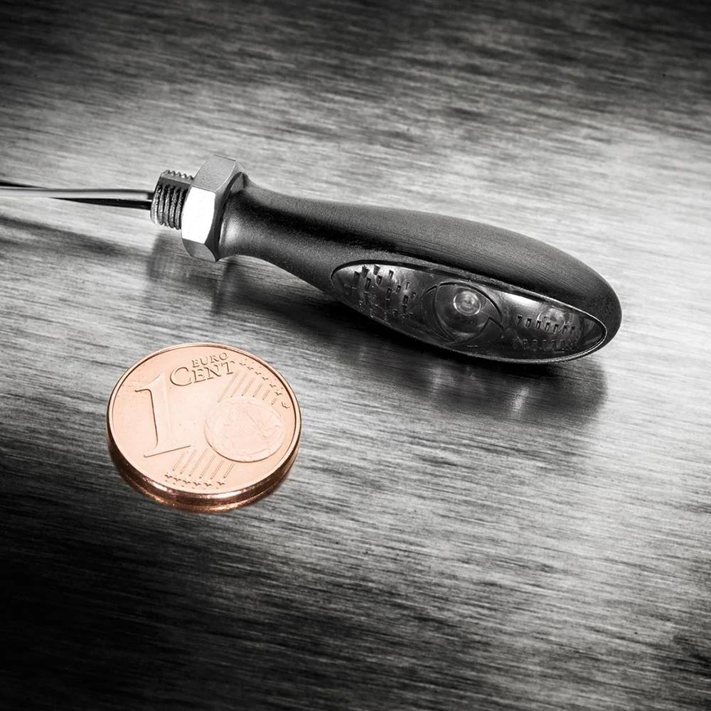 Kellermann Micro S Dark Mini LED Blinklys til motorcykel