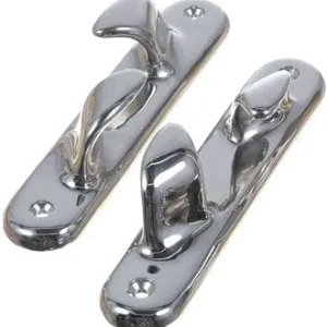 Klyds-sæt 150mm hulafstand 124mm, AISI 316 rustfrit stål, 2 stk, max tov diameter 18 mm