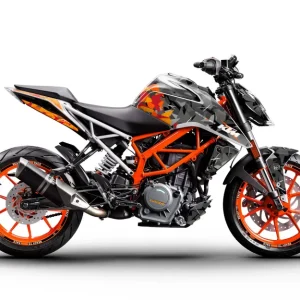 KTM 125 Duke 2011 - 2023 DEKOR - "Flake" (Sort/Orange)