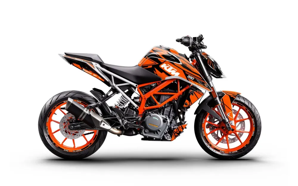 KTM 125 Duke 2011-2023 DEKOR - "Pulse" (Sort/Orange)