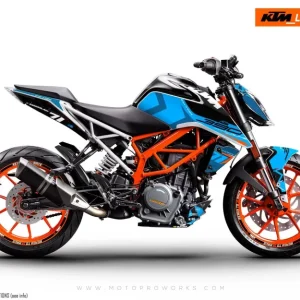 KTM 125 Duke DEKOR - "Rasorblade" (Blå)