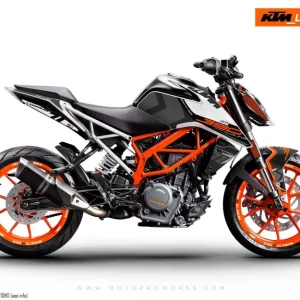 KTM 125 Duke DEKOR - "Rasorblade" (Sort/Orange)