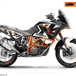 KTM 1290 Super Adventure DEKOR - "Rasorblade" (White)