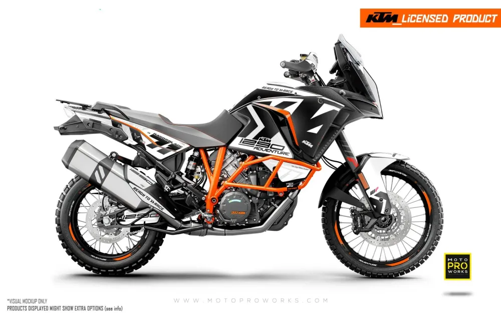 KTM 1290 Super Adventure DEKOR - "Rasorblade" (White)