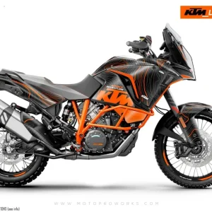 KTM 1290 Super Adventure DEKOR - "Topography" (Sort/Orange)