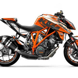 KTM 1290 Super Duke R 2014-2019 DEKOR - "Torque" (Hvid/Orange)